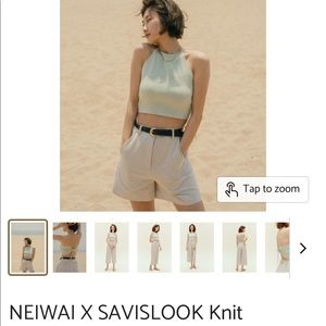 NEIWAI X SAVISLOOK Knit Halter High Neck Camisole